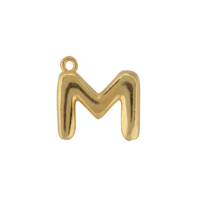 Gold Letter M Charm