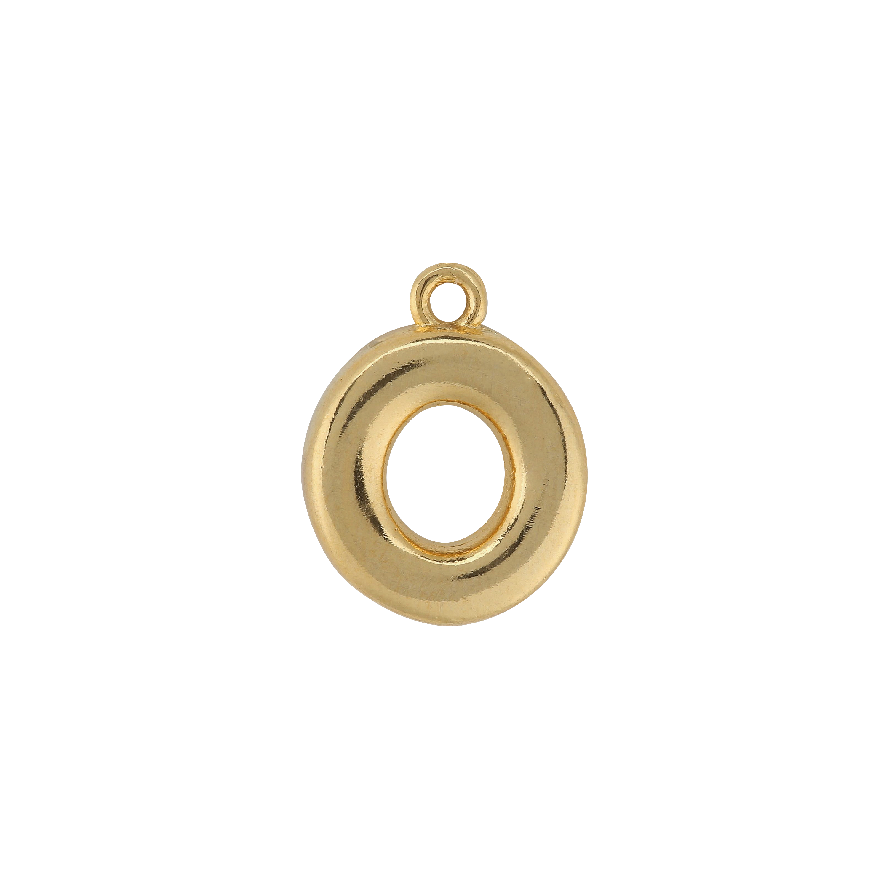 Gold Letter O Charm