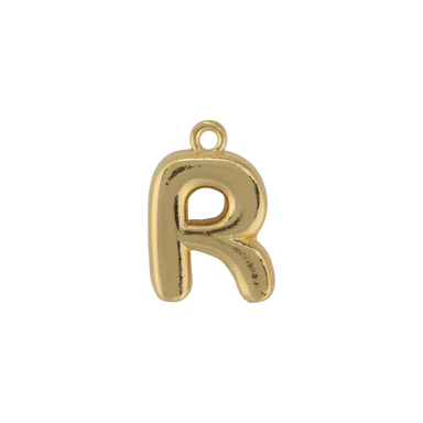 Gold Letter R Charm