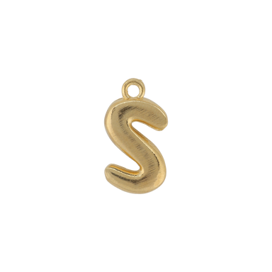 Gold Letter S Charm