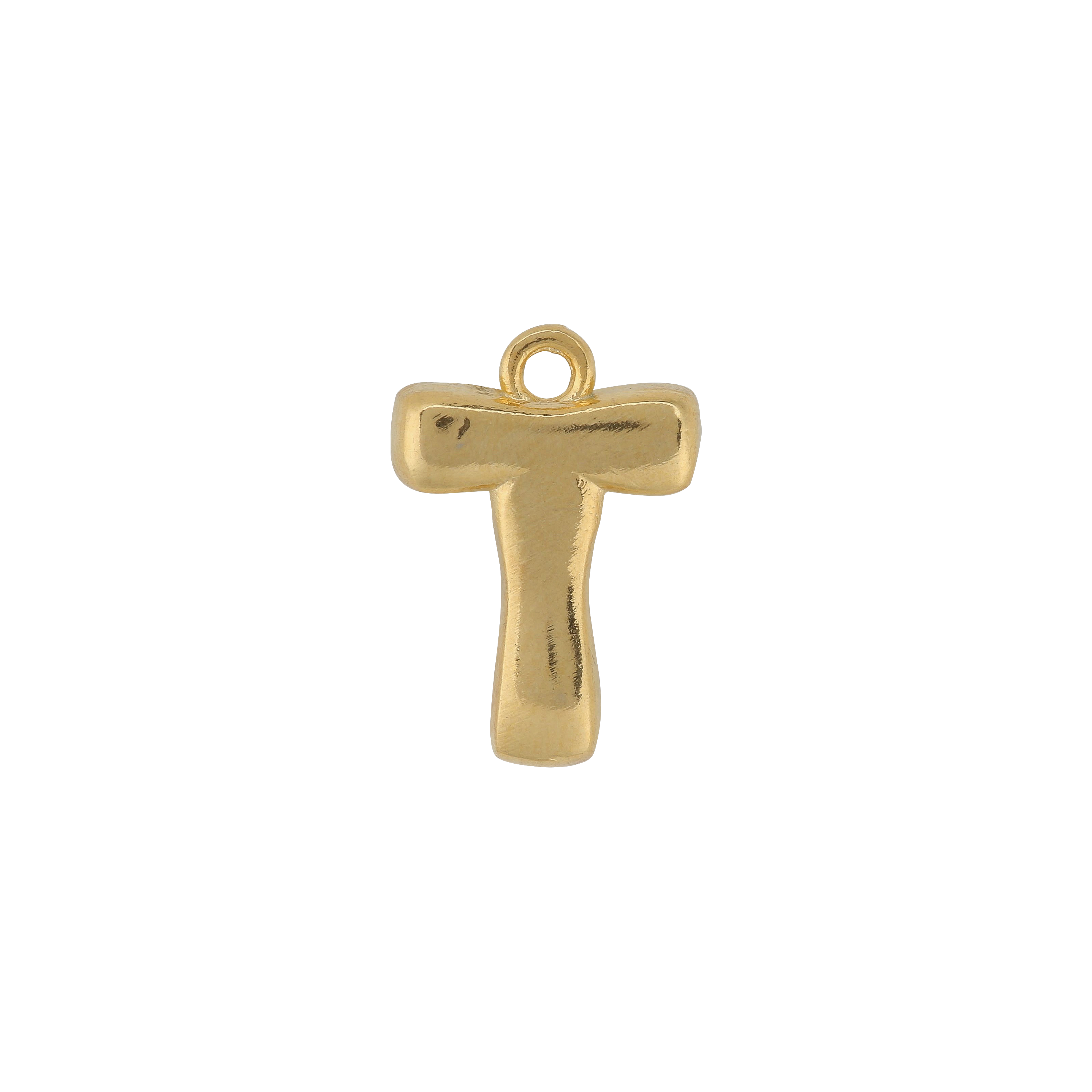 Gold Letter T Charm