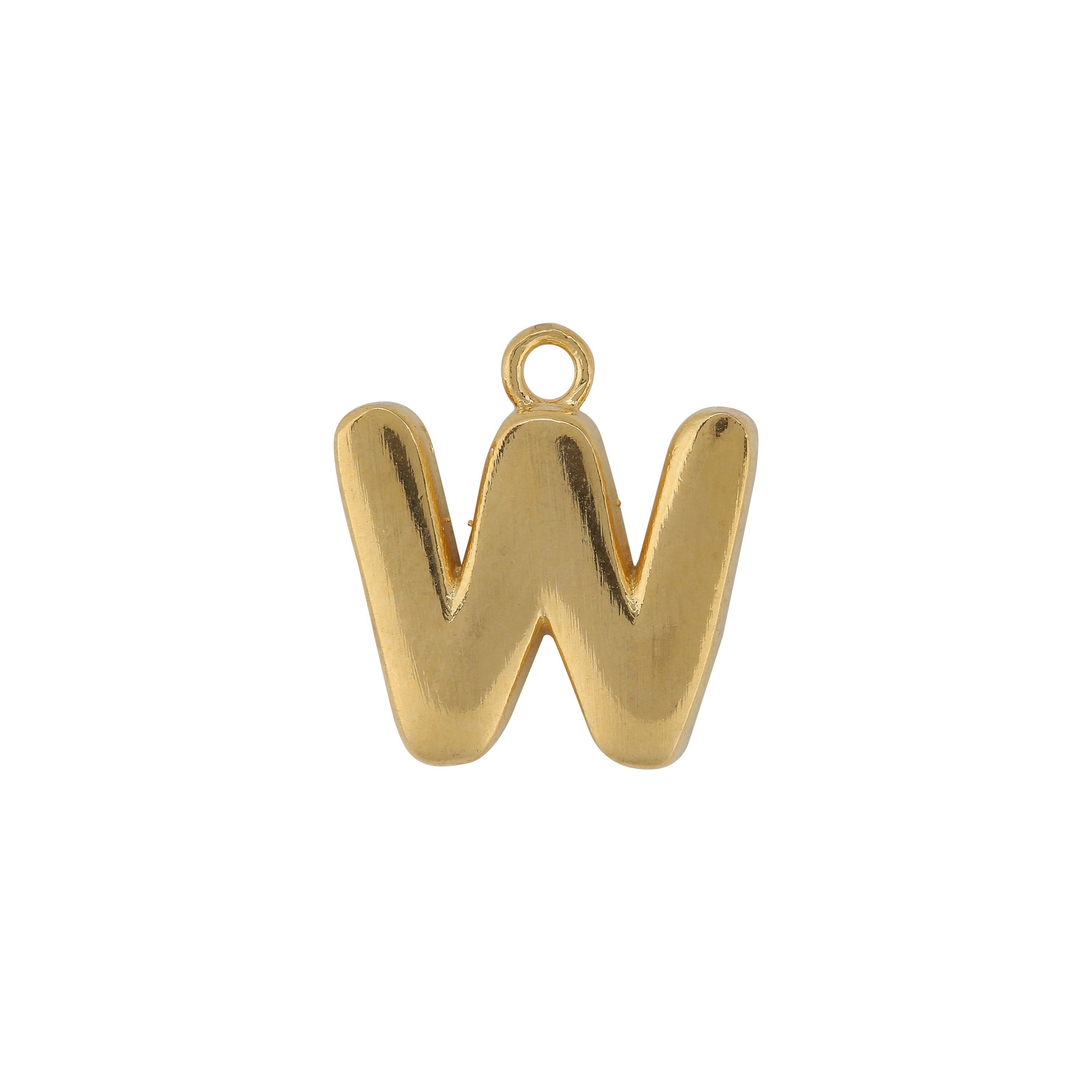 Gold Letter W Charm