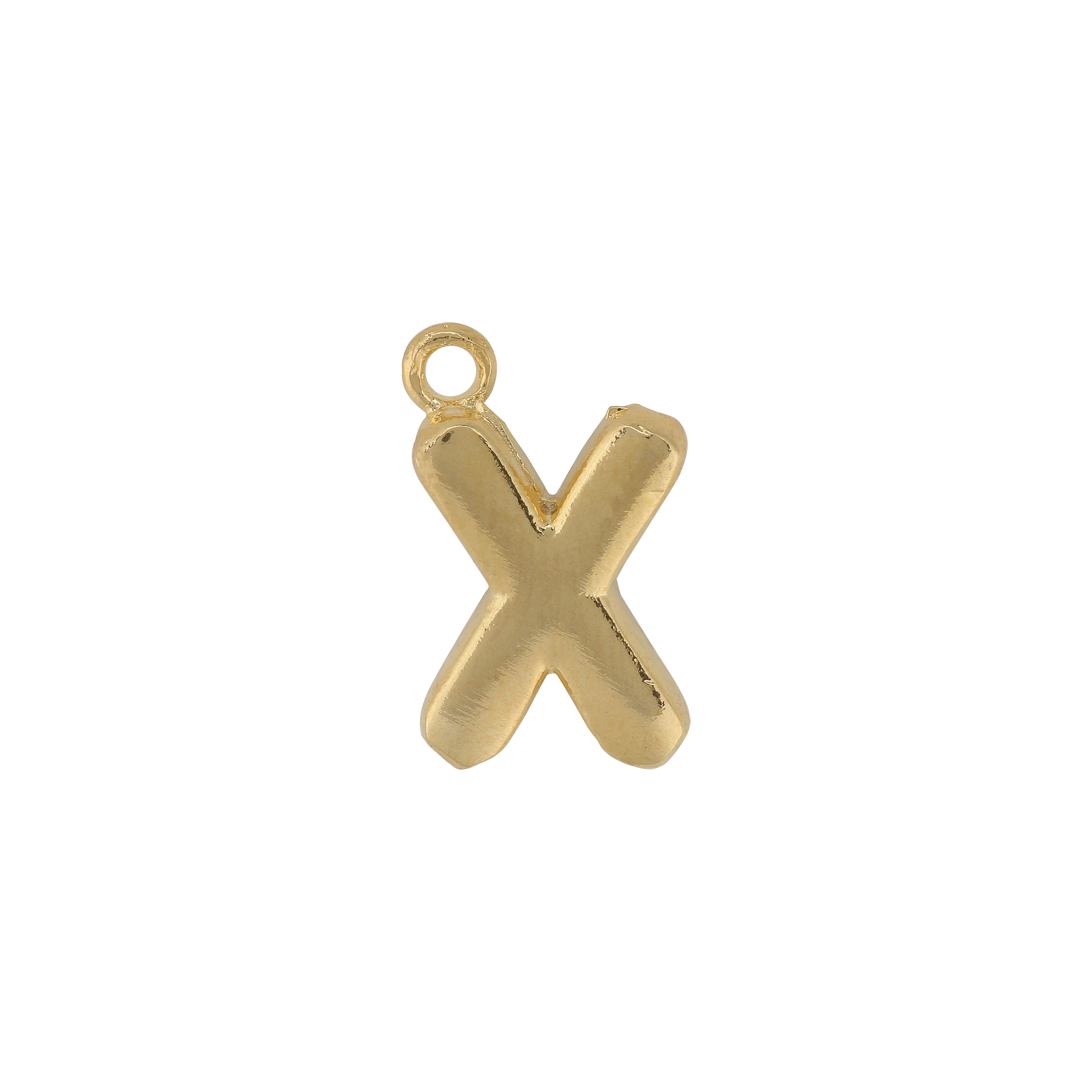 Gold Letter X Charm