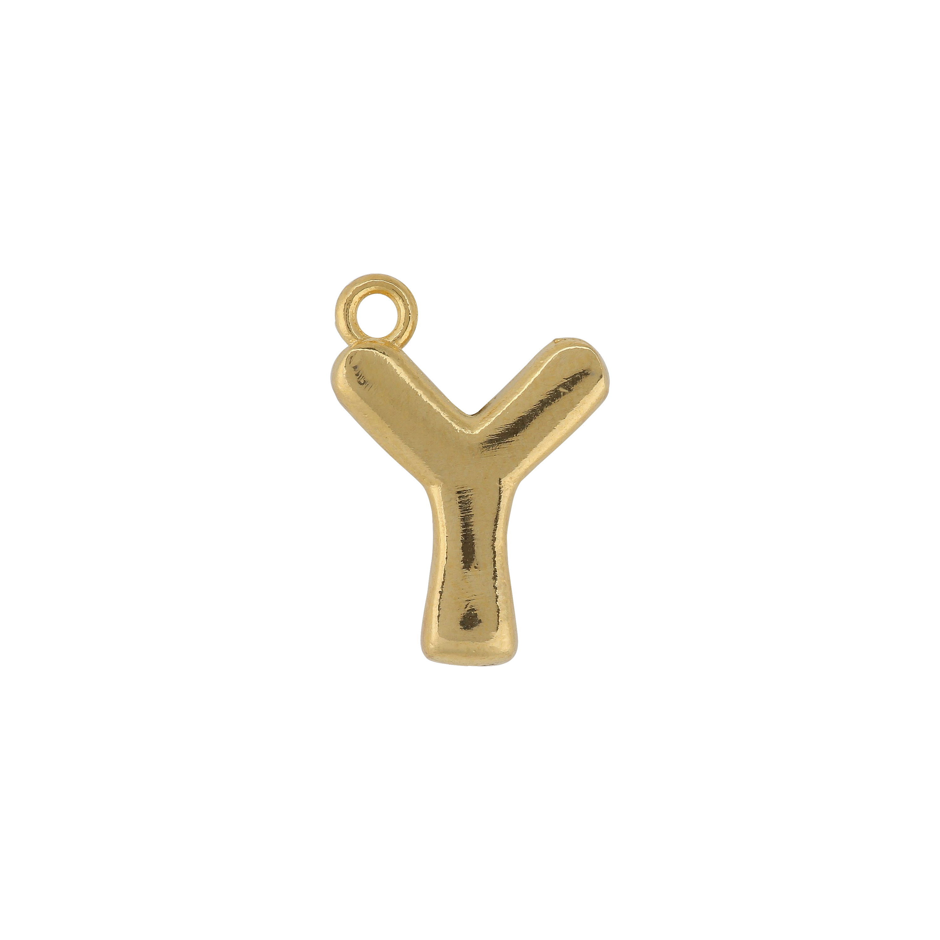 Gold Letter Y Charm