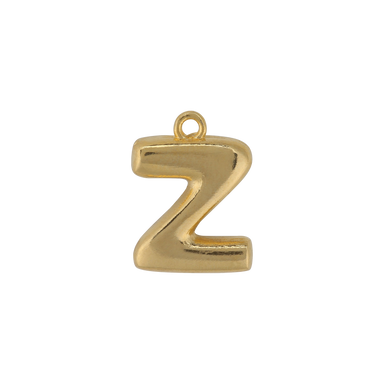 Gold Letter Z Charm