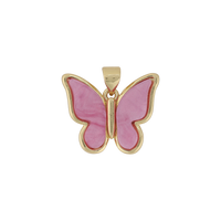 Fuchsia Butterfly Charm