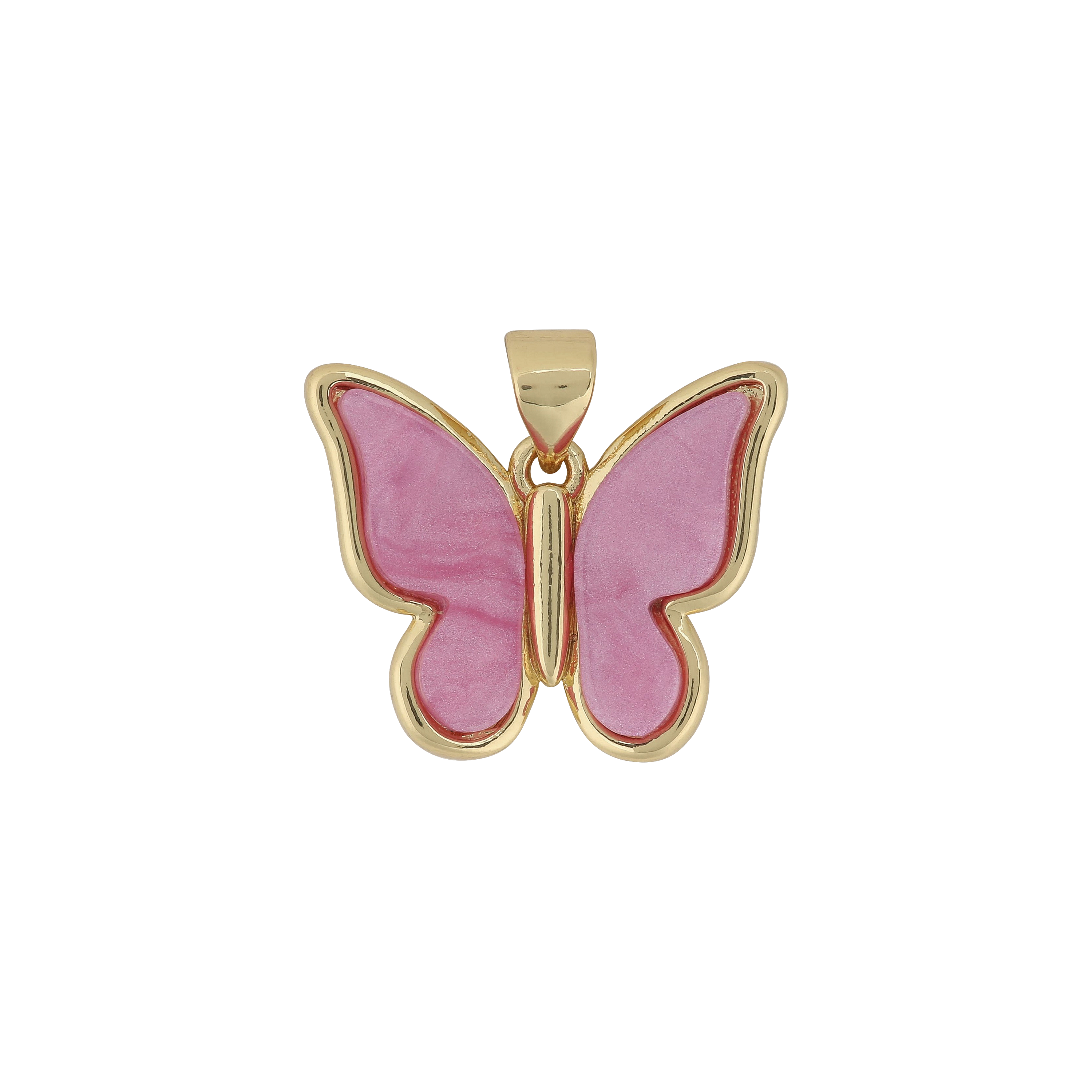 Fuchsia Butterfly Charm