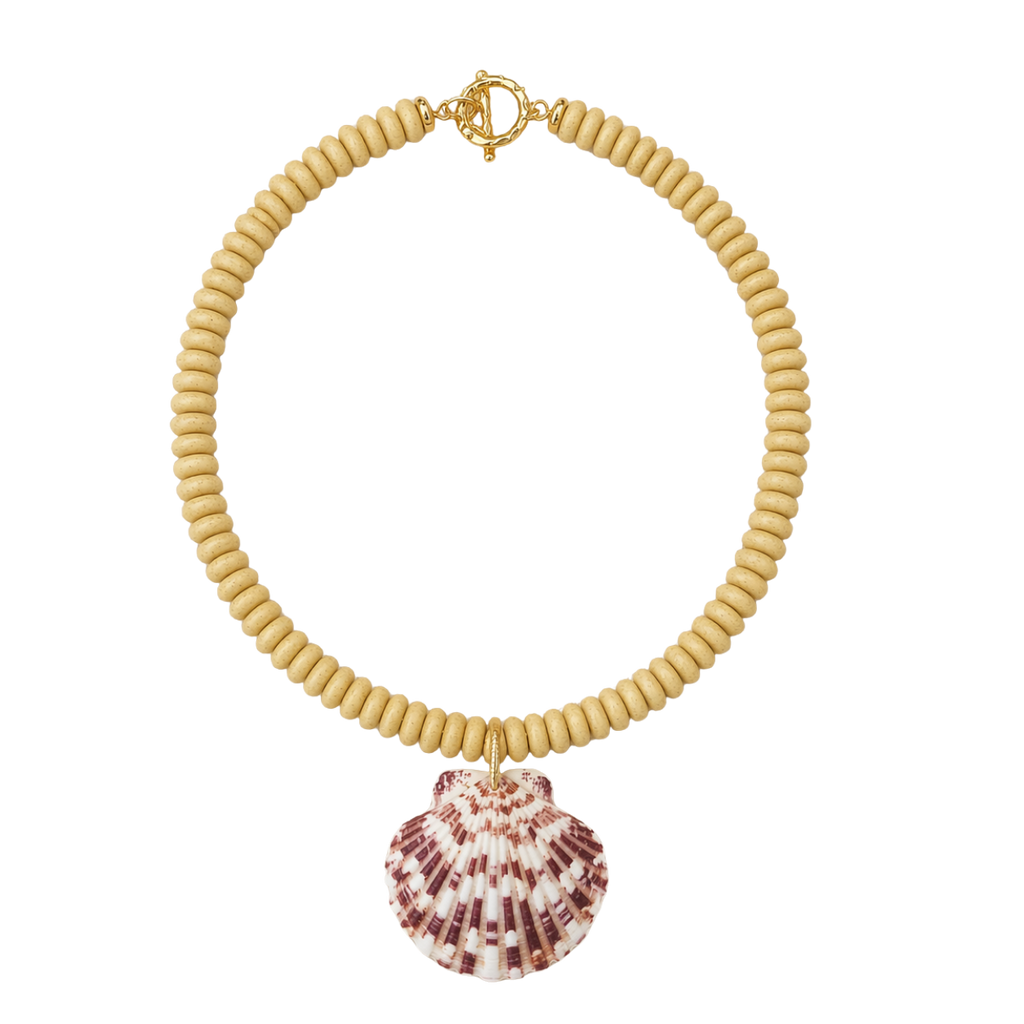 Carolina Yellow Shell Necklace