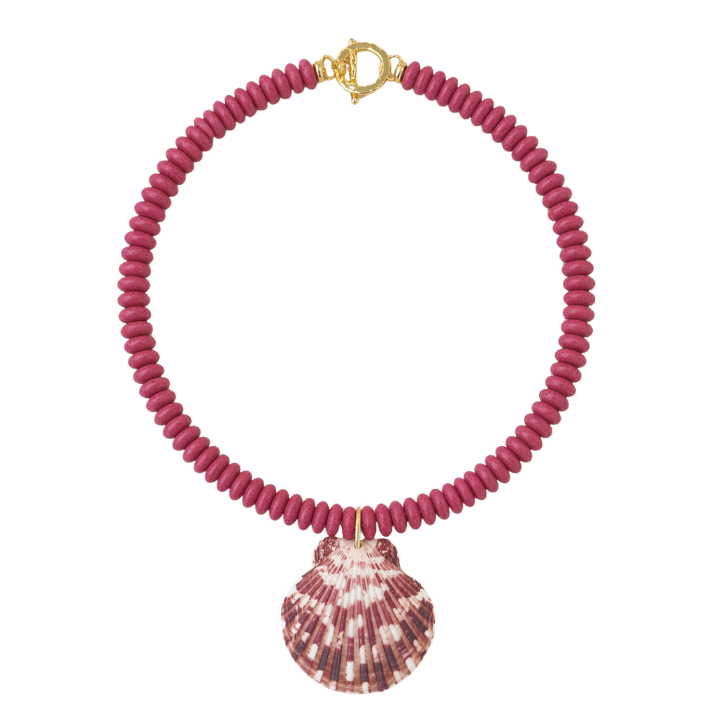 Carolina Pink Shell Necklace