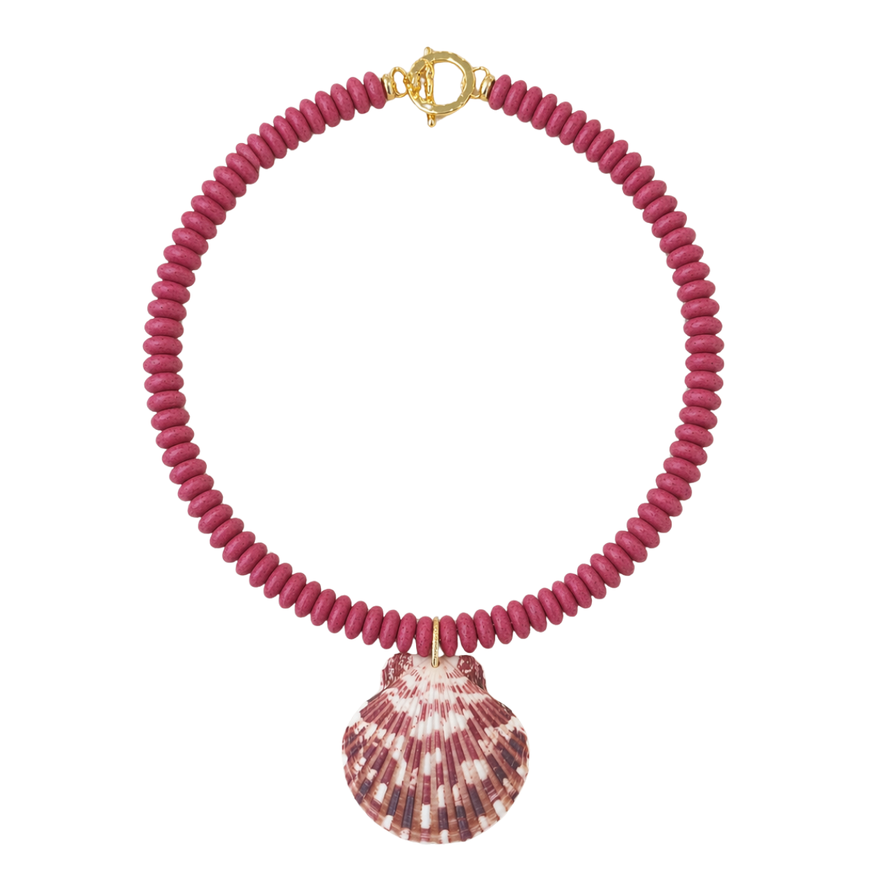 Carolina Pink Shell Necklace