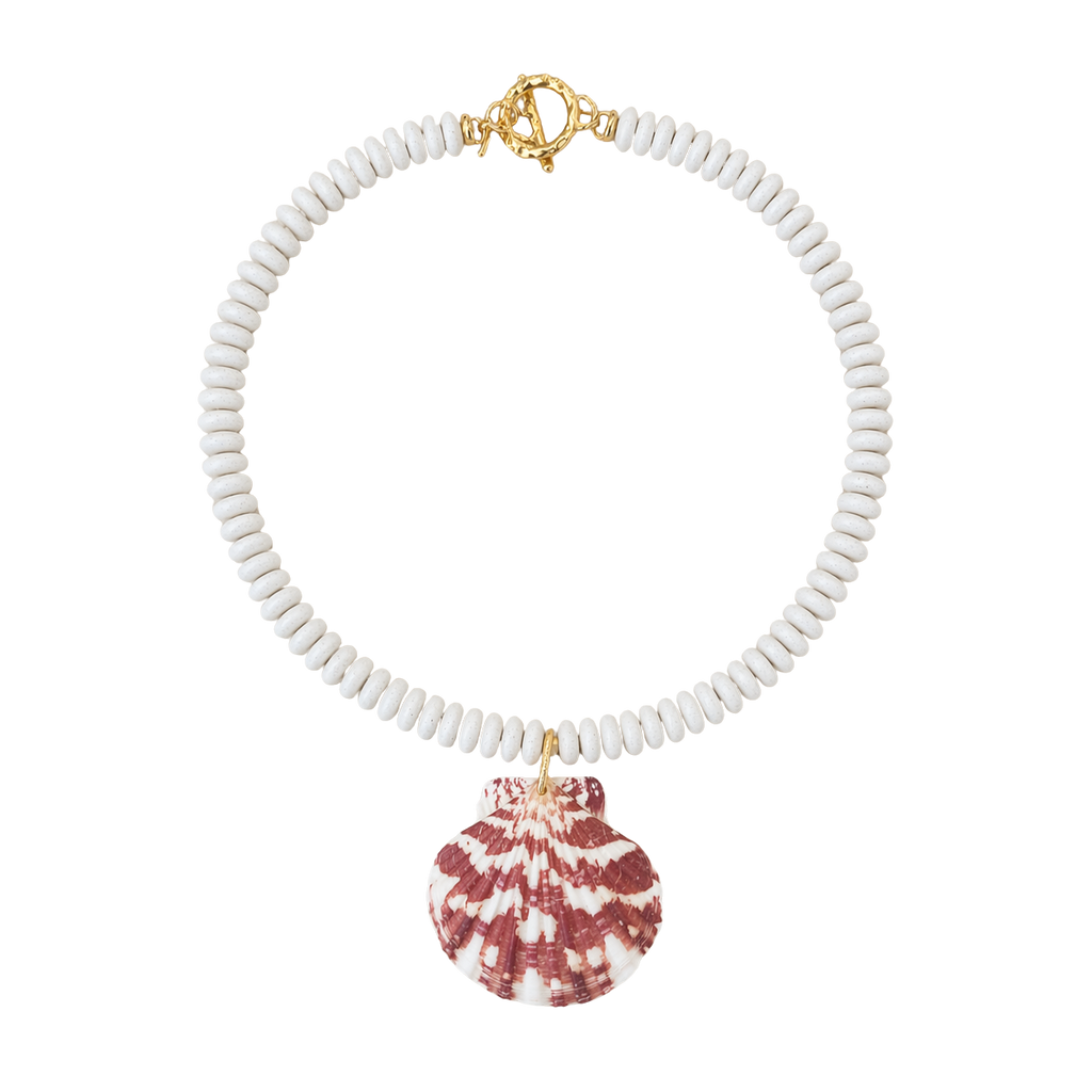 Carolina White Shell Necklace