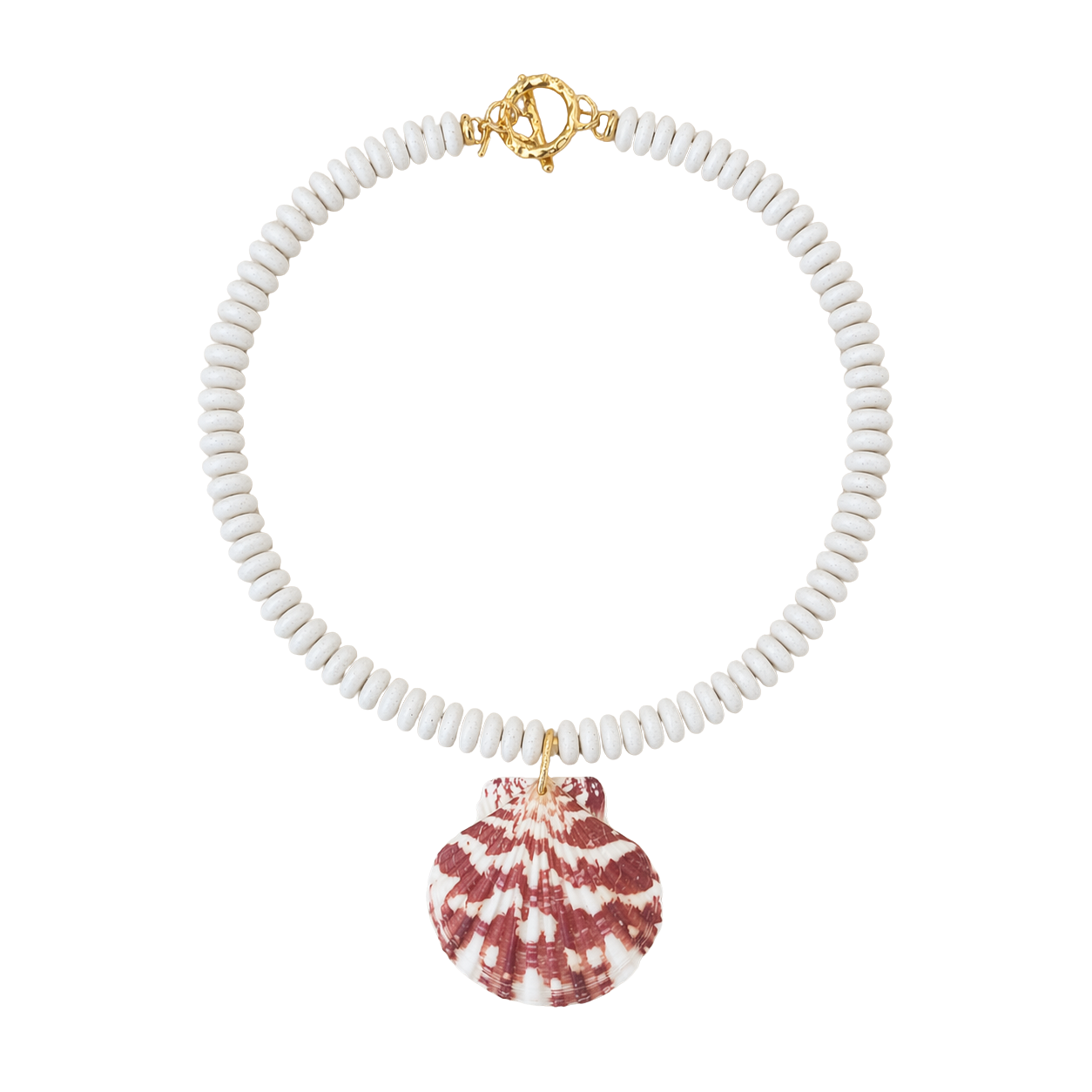 Carolina White Shell Necklace