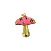 Pink Mushroom Charm