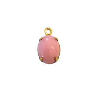 Pink Opaque Stone Charm