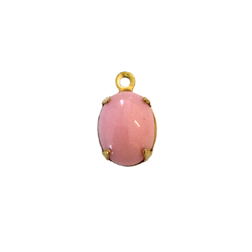 Pink Opaque Stone Charm
