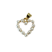 Pearl Heart Charm