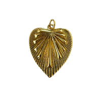 Radiating Sun Heart Charm