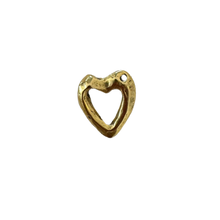  Open Gold Heart Charm