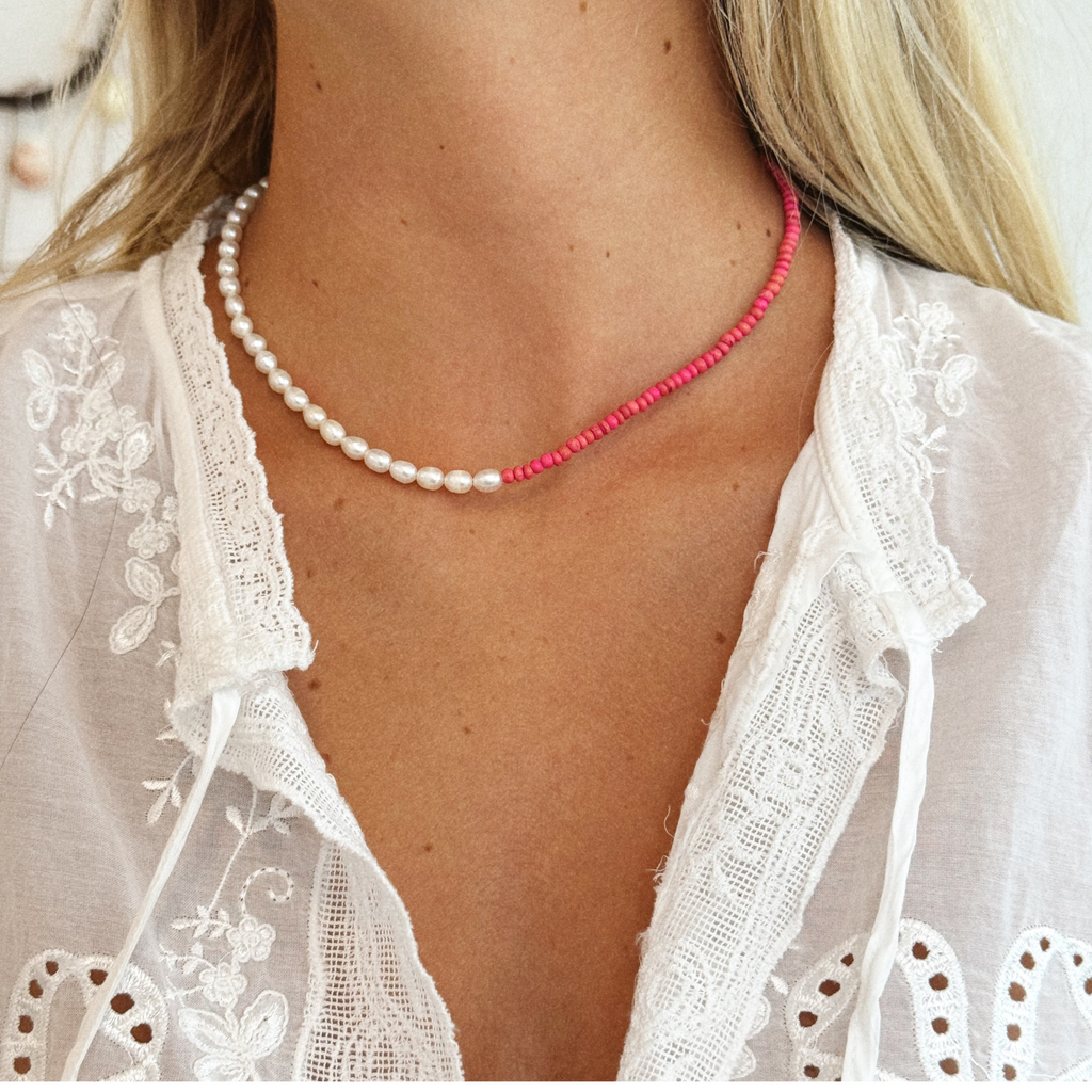 Deep Pink Necklace