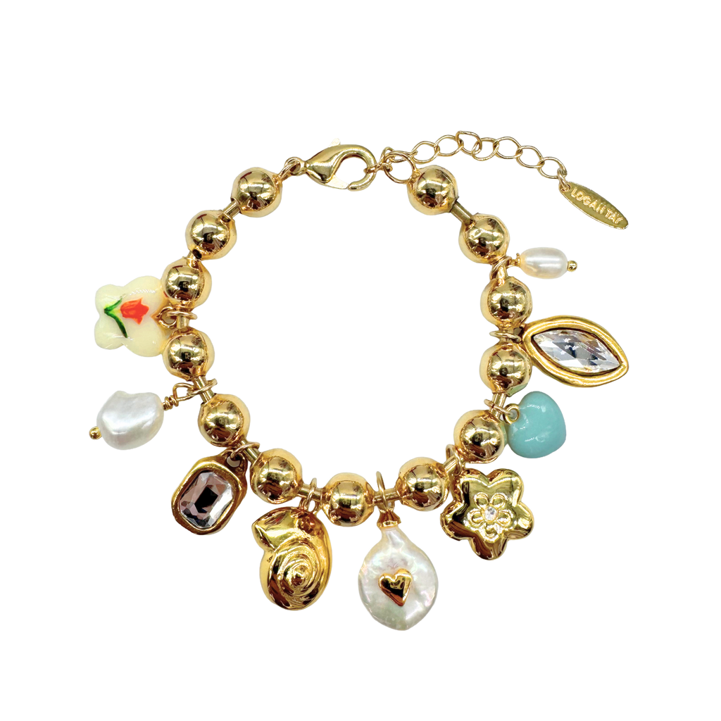 Flower Charm Bracelet