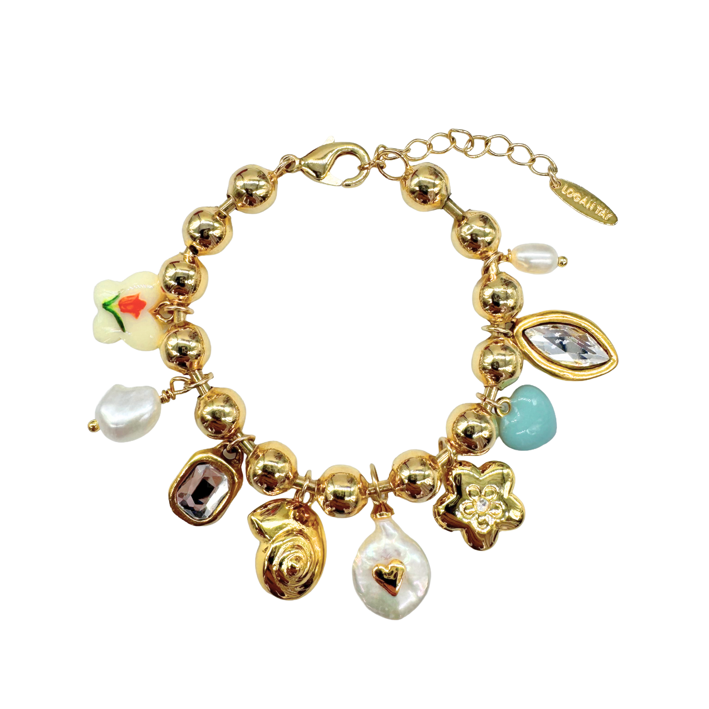 Flower Charm Bracelet
