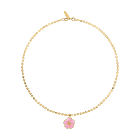 Pink Hibiscus Necklace