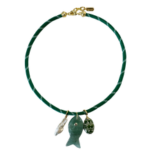  Green Paracord Fish Necklace