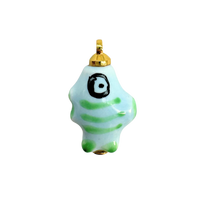Green and Blue Fish Charm