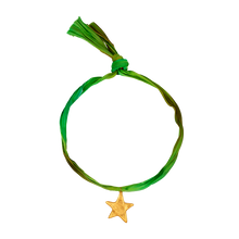  Green Fabric Star Necklace