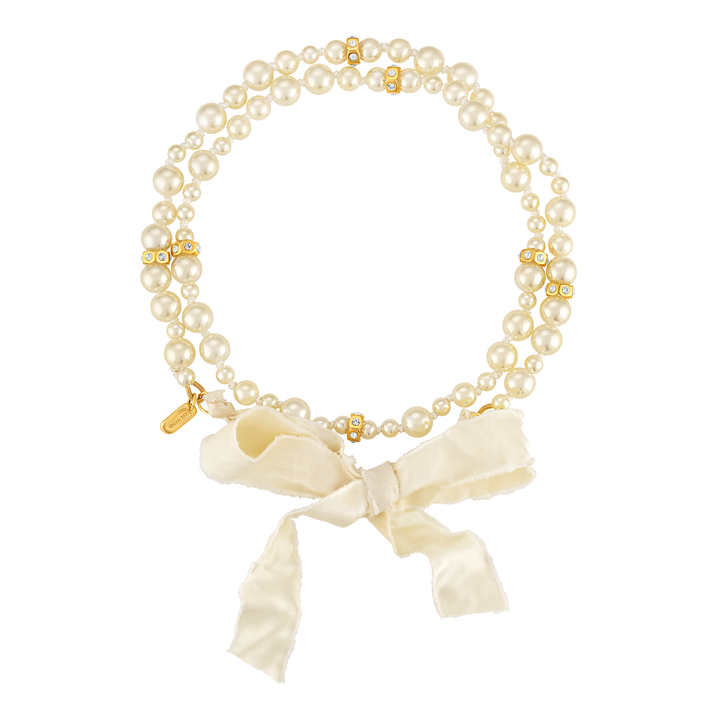 Ivory Pearl Bow Necklace