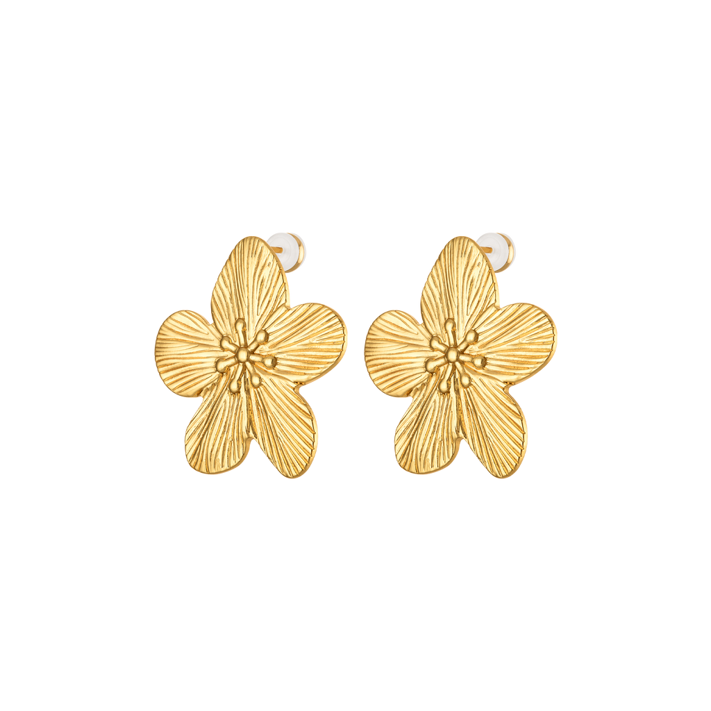 Golden Flower Earrings