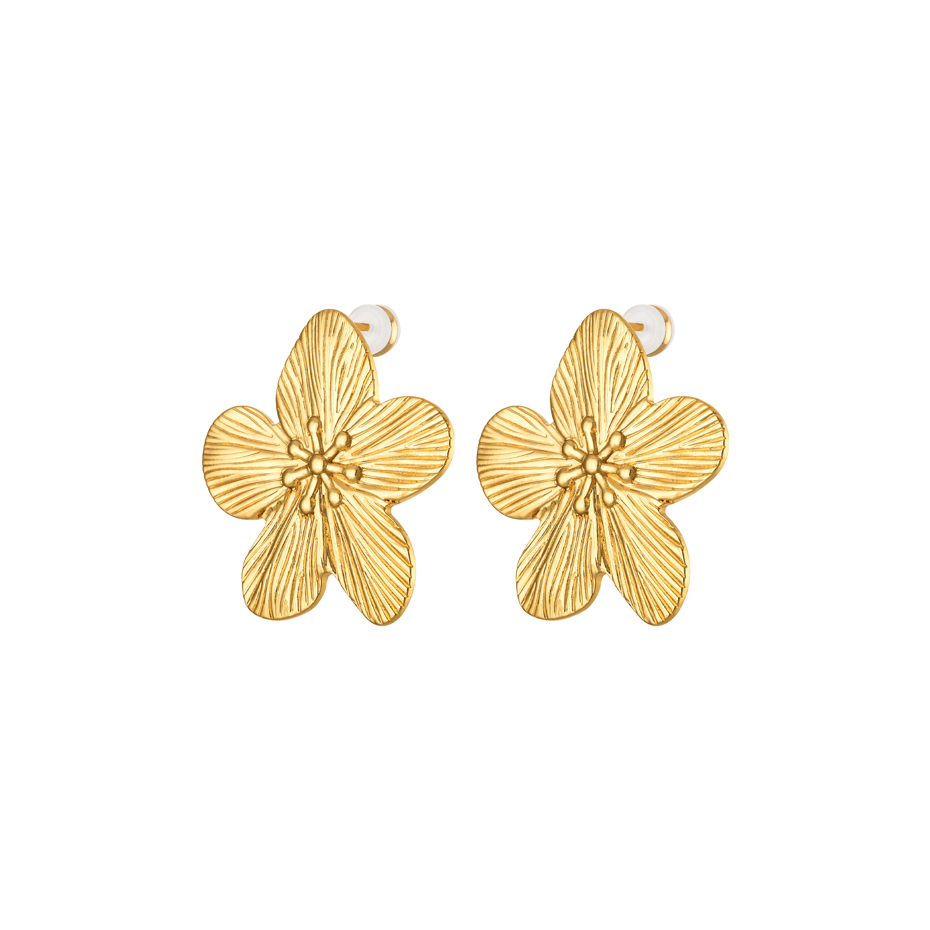Golden Flower Earrings