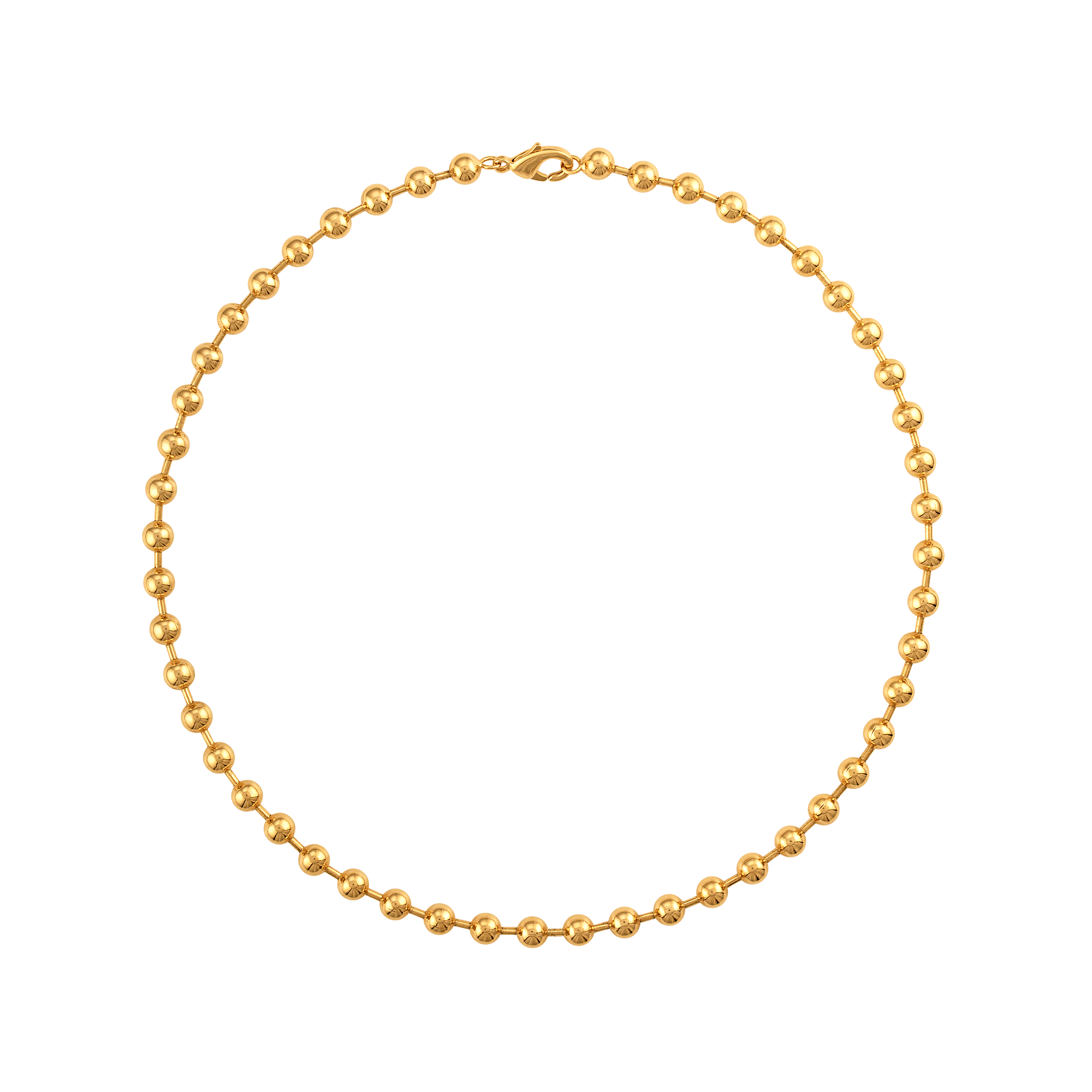 Gold Ball Beaded Necklace