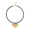 Green Heart Paracord Necklace