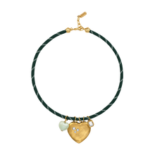  Green Heart Paracord Necklace