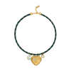 Green Heart Paracord Necklace