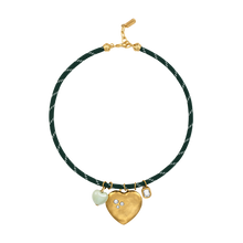 Green Heart Paracord Necklace
