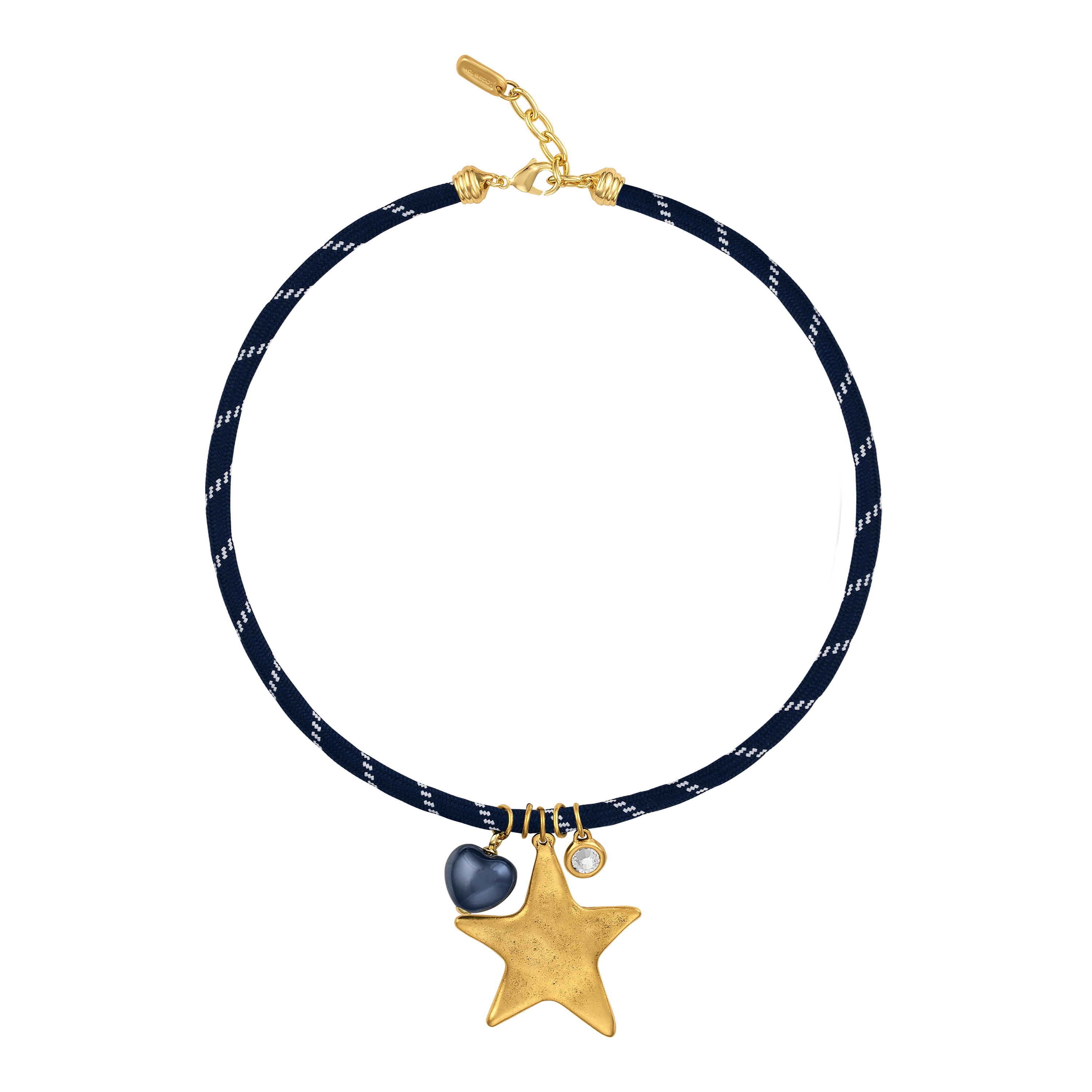 Navy Heart Paracord Necklace