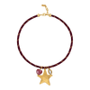 Maroon Heart Paracord Necklace