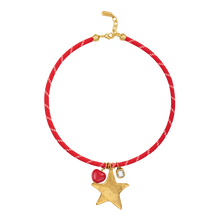  Red Heart Paracord Necklace