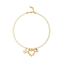  White Heart Paracord Necklace
