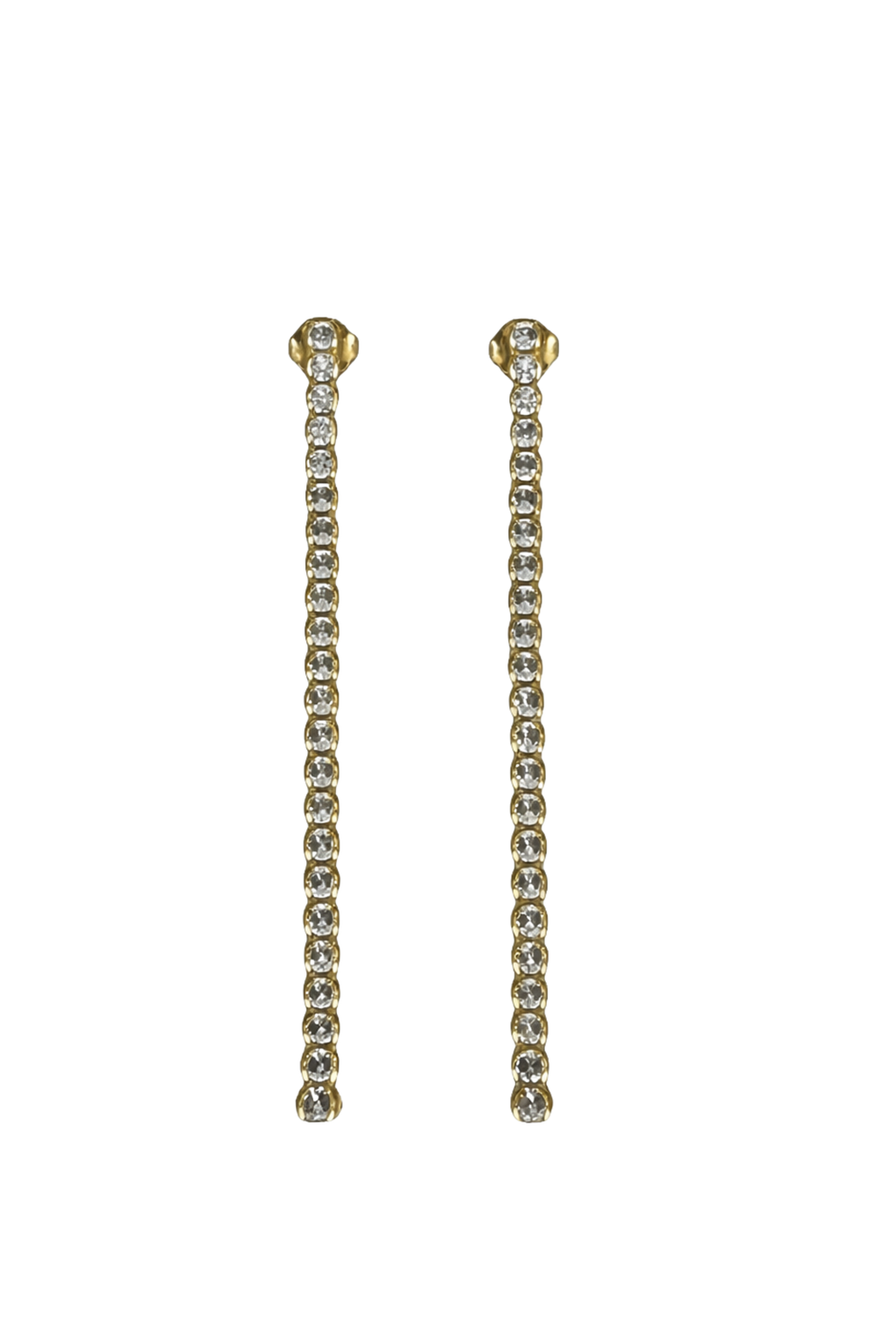 Long Bezel Earrings