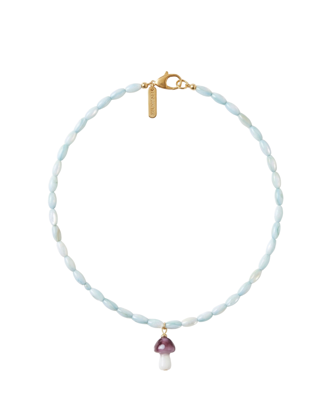 Beaded Mushroom Necklace