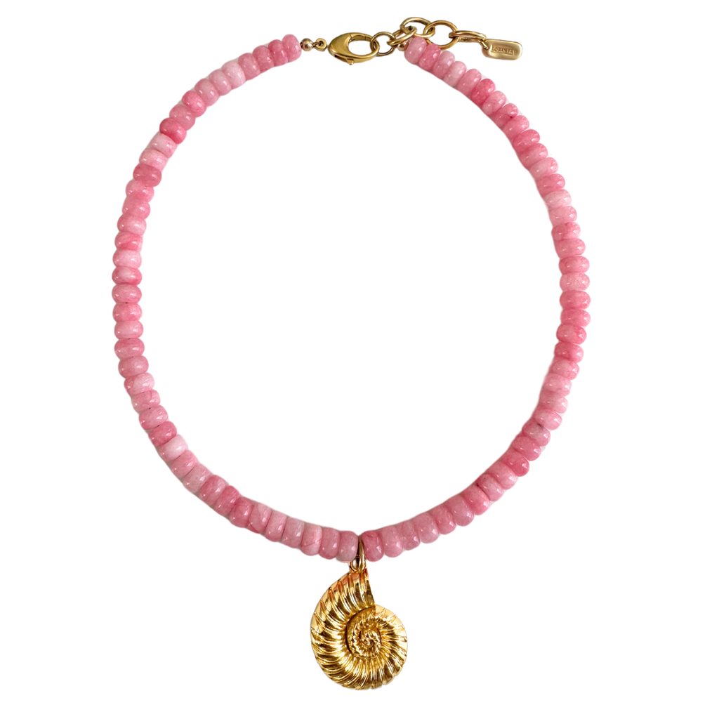 Nautilus Shell Beaded Necklace