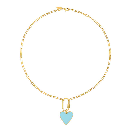 Blue Heart Necklace