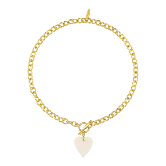 Bone Heart Necklace