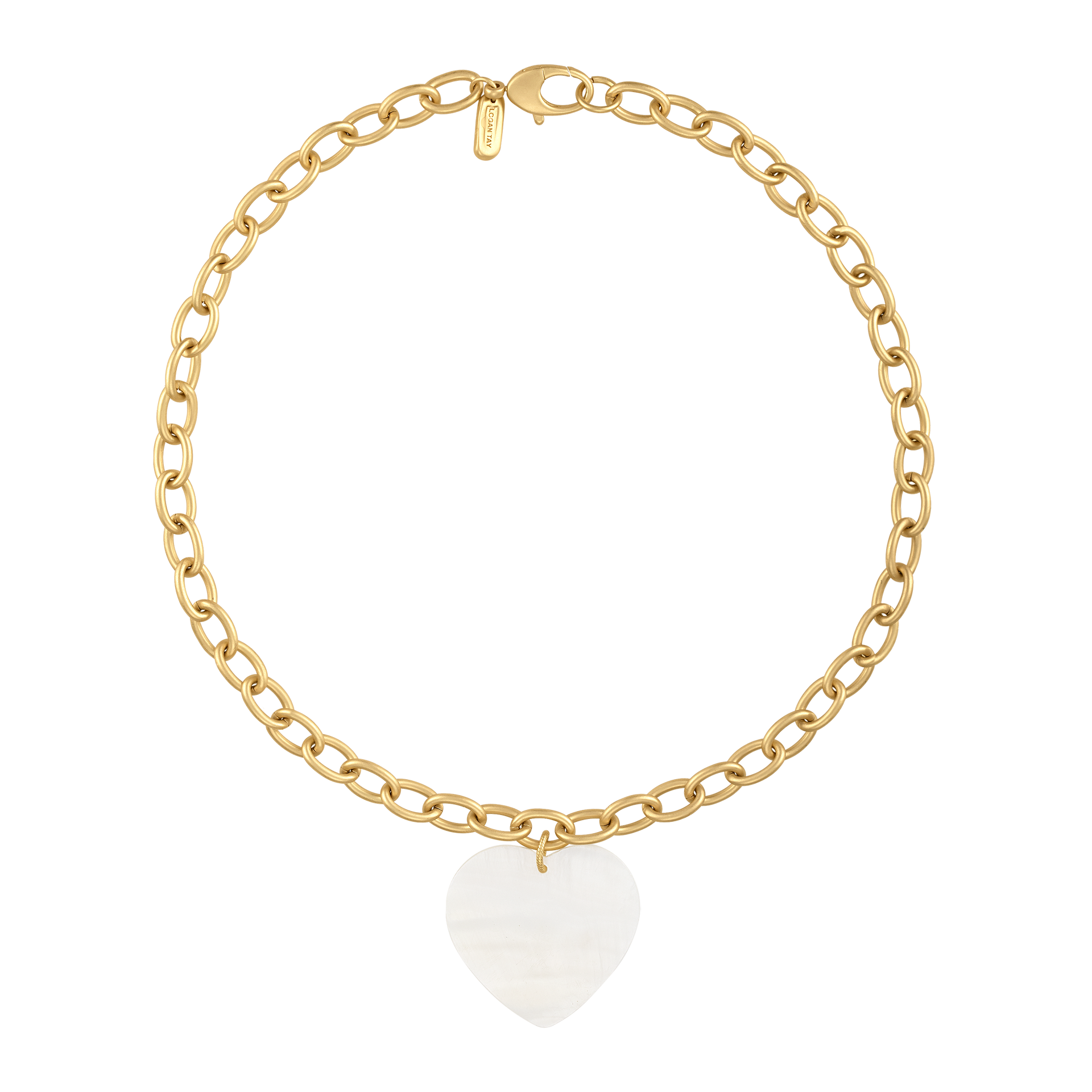 Jumbo Mother of Pearl Heart Necklace – LOGAN TAY
