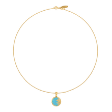  Blue Transparent Sun Necklace