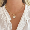 Pearl Palm Disco Necklace