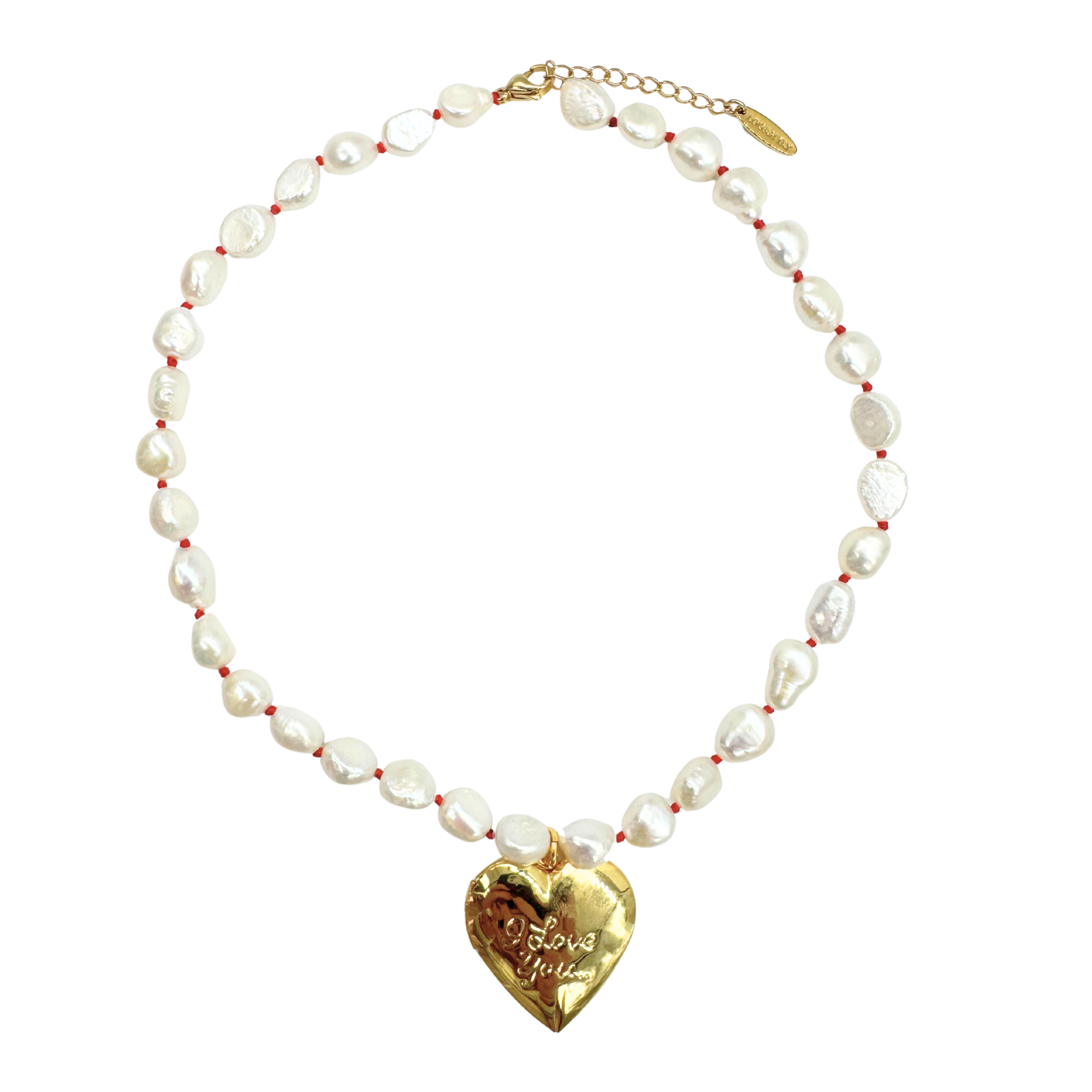 Pearl I Love You Necklace